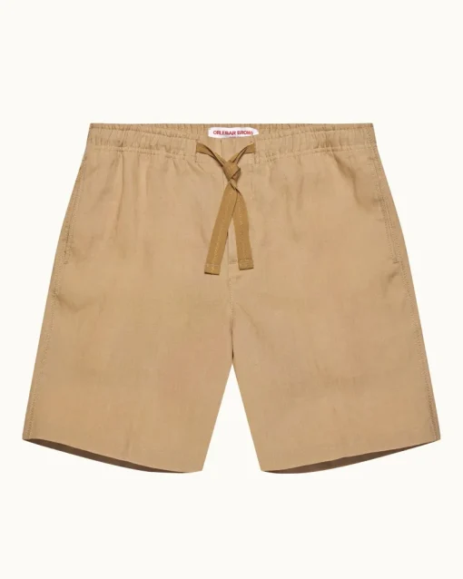 Orlebar Brown Alex Linen BISCUIT Cheap