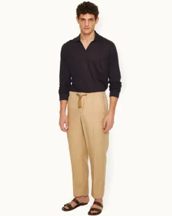Orlebar Brown Alex Linen BISCUIT Fashion