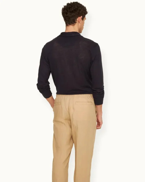 Orlebar Brown Alex Linen BISCUIT Fashion