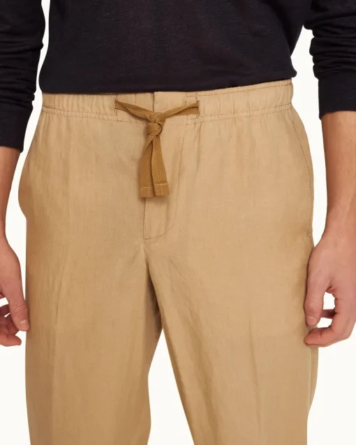 Orlebar Brown Alex Linen BISCUIT Fashion