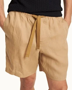 Orlebar Brown Alex Linen BISCUIT Cheap
