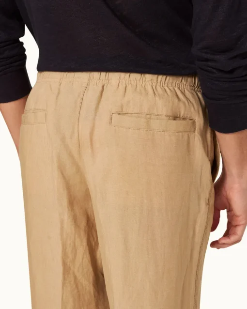 Orlebar Brown Alex Linen BISCUIT Fashion