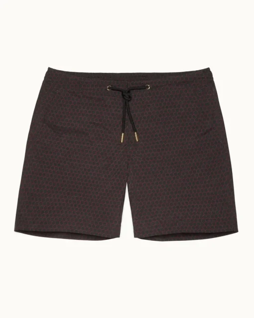 Orlebar Brown Bulldog Drawcord BLACK/SUMMERRED Best