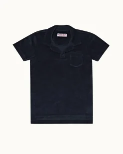 Orlebar Brown Digby Towelling NAVY Best Sale