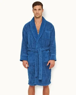 Orlebar Brown Dr No Towelling Robe MIDBLUE Fashion