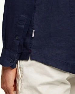 Orlebar Brown Giles Linen NAVY Shop