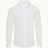 Orlebar Brown Giles Pique WHITE Outlet