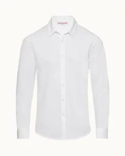 Orlebar Brown Giles Pique WHITE Outlet