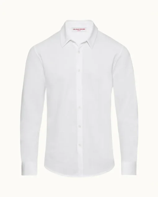 Orlebar Brown Giles Pique WHITE Outlet