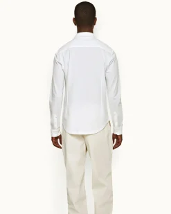 Orlebar Brown Giles Pique WHITE Outlet