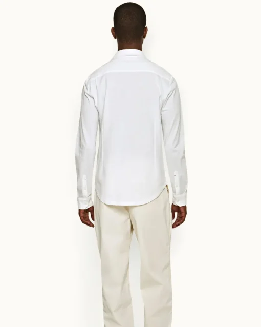 Orlebar Brown Giles Pique WHITE Outlet