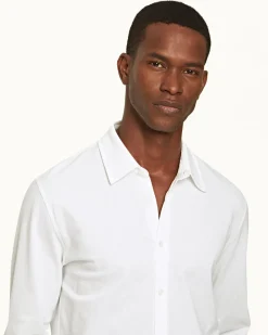 Orlebar Brown Giles Pique WHITE Outlet