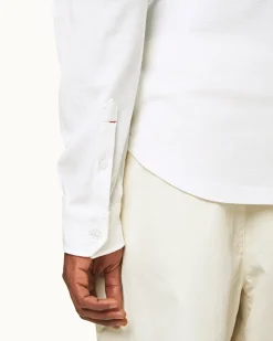 Orlebar Brown Giles Pique WHITE Outlet
