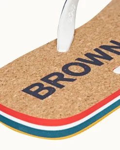 Orlebar Brown Haston Cork NAVY/ORANGE Discount