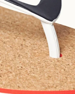 Orlebar Brown Haston Cork NAVY/ORANGE Discount
