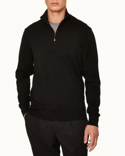 Orlebar Brown Isar Merino BLACK New