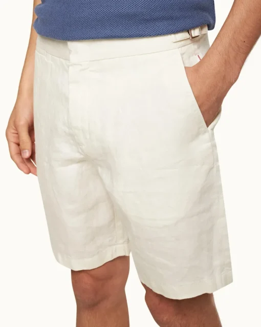 Orlebar Brown Norwich Linen WHITE New