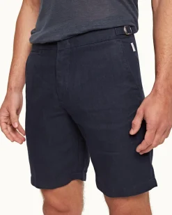 Orlebar Brown Norwich Linen NAVY Outlet