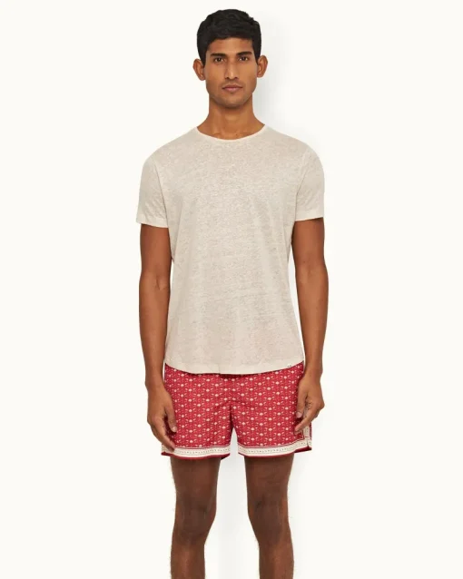 Orlebar Brown Ob-T Linen PEBBLE Flash Sale