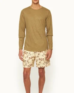 Orlebar Brown Ob-T Linen AGAVEGREEN Clearance