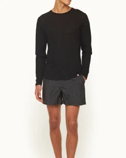 Orlebar Brown Ob-T Linen BLACK Best Sale