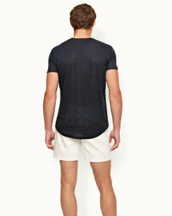 Orlebar Brown Ob-T Linen NAVY Outlet