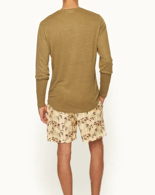 Orlebar Brown Ob-T Linen AGAVEGREEN Clearance