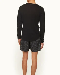 Orlebar Brown Ob-T Linen BLACK Best Sale