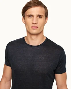 Orlebar Brown Ob-T Linen NAVY Outlet