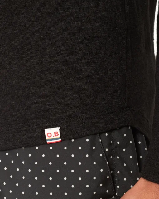 Orlebar Brown Ob-T Linen BLACK Best Sale