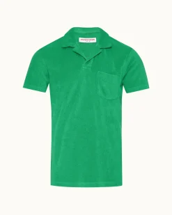 Orlebar Brown Terry Towelling CADDIEGREEN Cheap