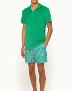 Orlebar Brown Terry Towelling CADDIEGREEN Cheap