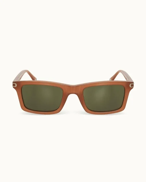 Orlebar Brown The Sam CINNAMON/GREEN Cheap