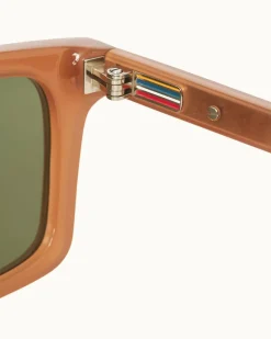 Orlebar Brown The Sam CINNAMON/GREEN Cheap